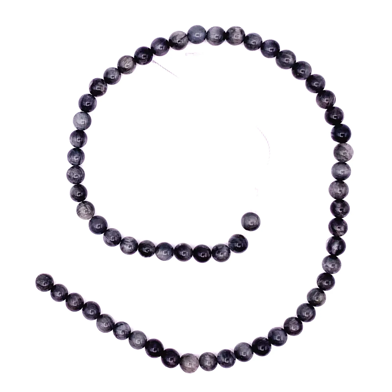Eagle Eye 6.5mm Smooth Rounds Bead Strand - Image 2