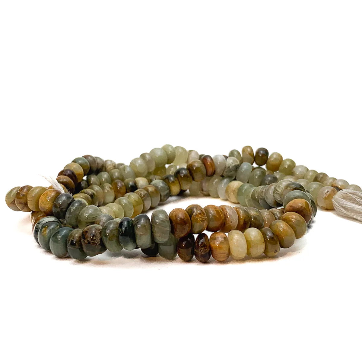 Eagle Eye Multi 8mm Smooth Rondelles Bead Strand - Image 5