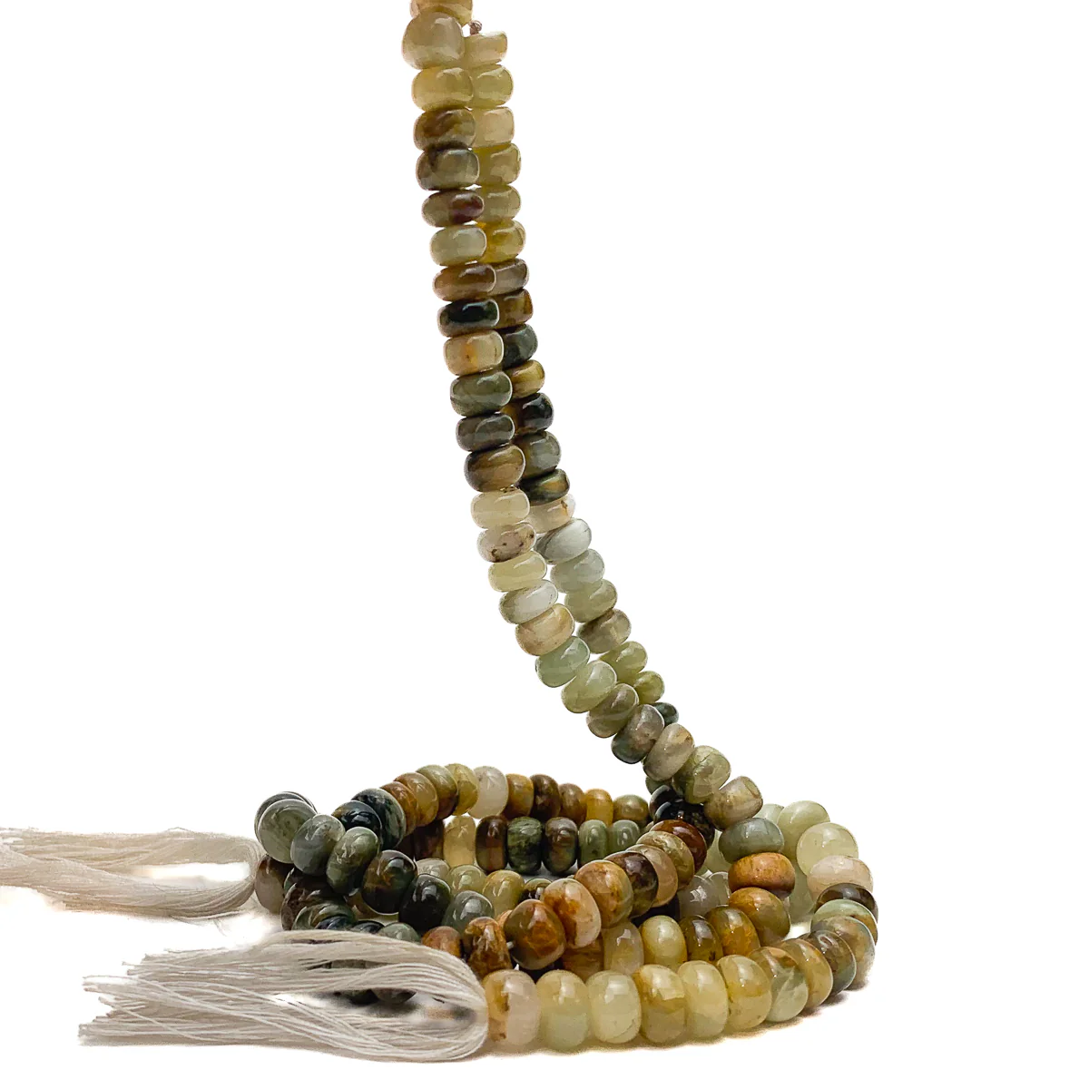 Eagle Eye Multi 8mm Smooth Rondelles Bead Strand - Image 6