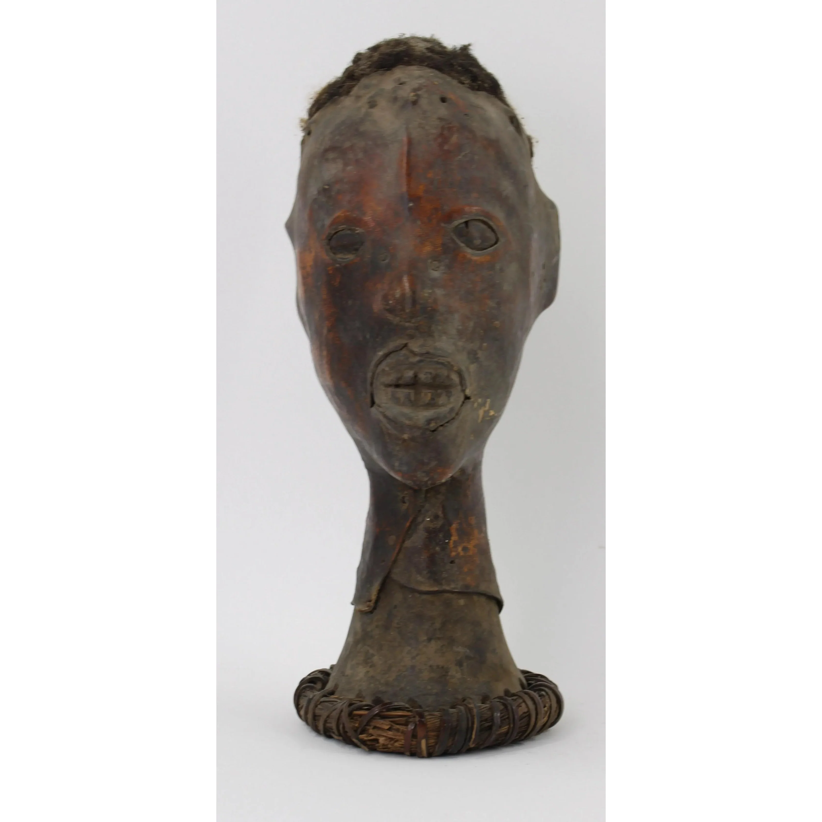 Ekoi Ejagham Hide Covered Headdress, Nigeria #973 - Image 2