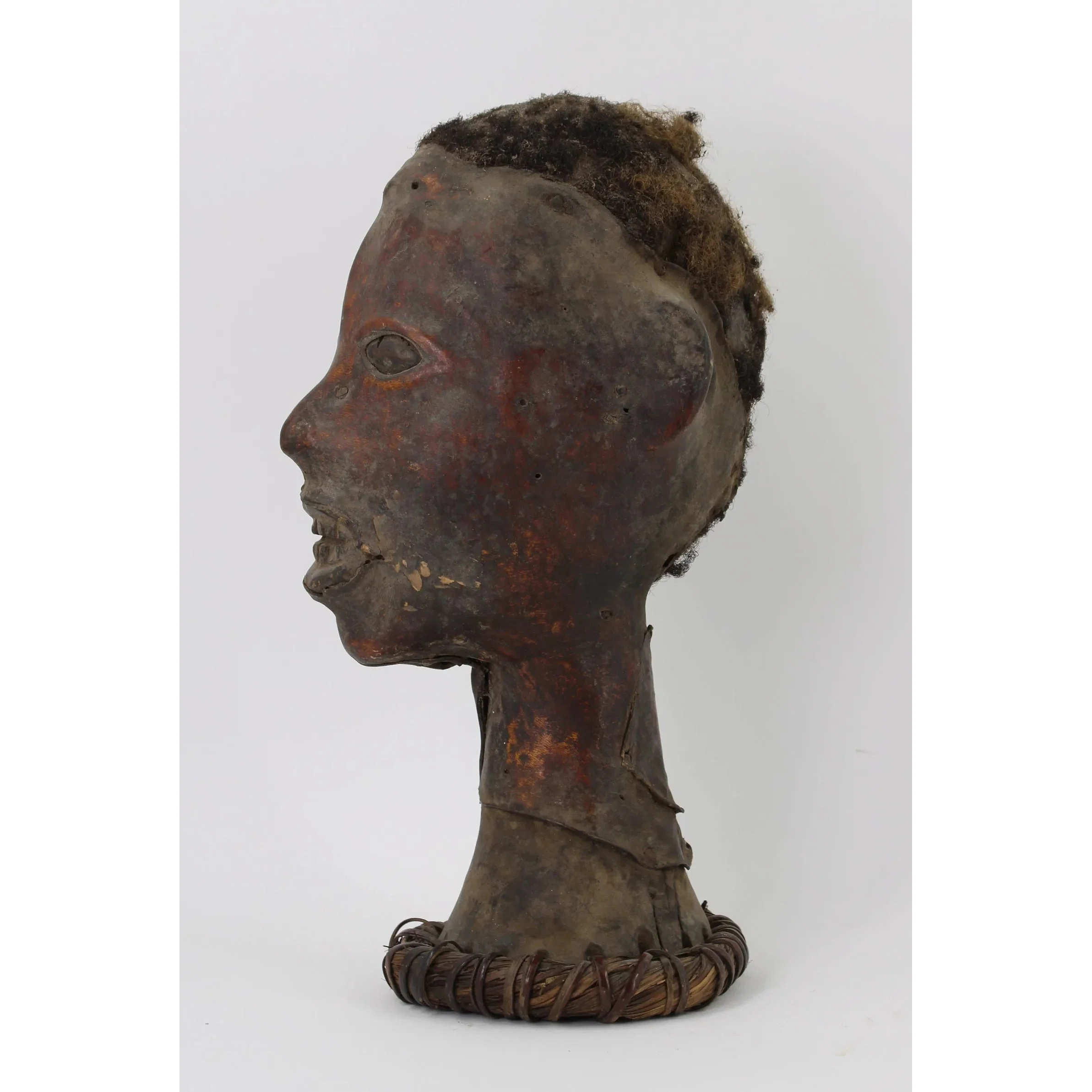 Ekoi Ejagham Hide Covered Headdress, Nigeria #973 - Image 3