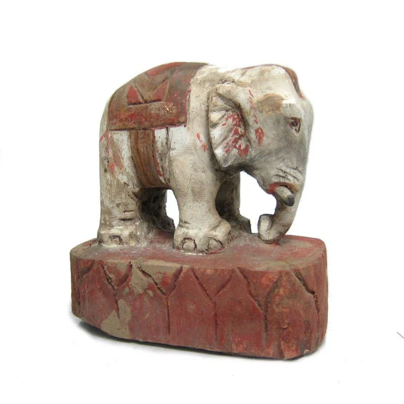 Antique Elephant Figure-03 - Image 3
