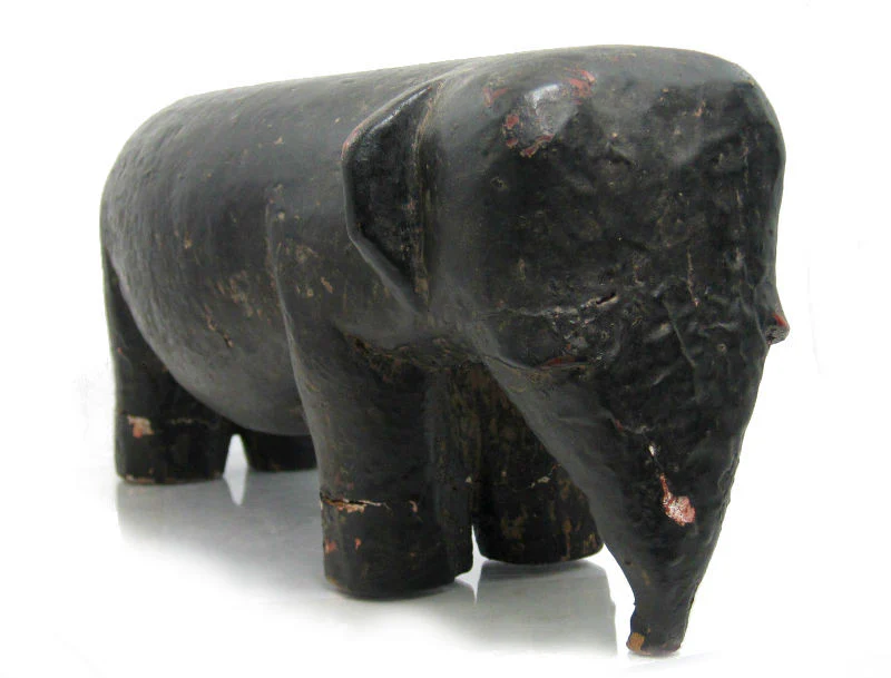 Antique Elephant Figure-06 - Image 4