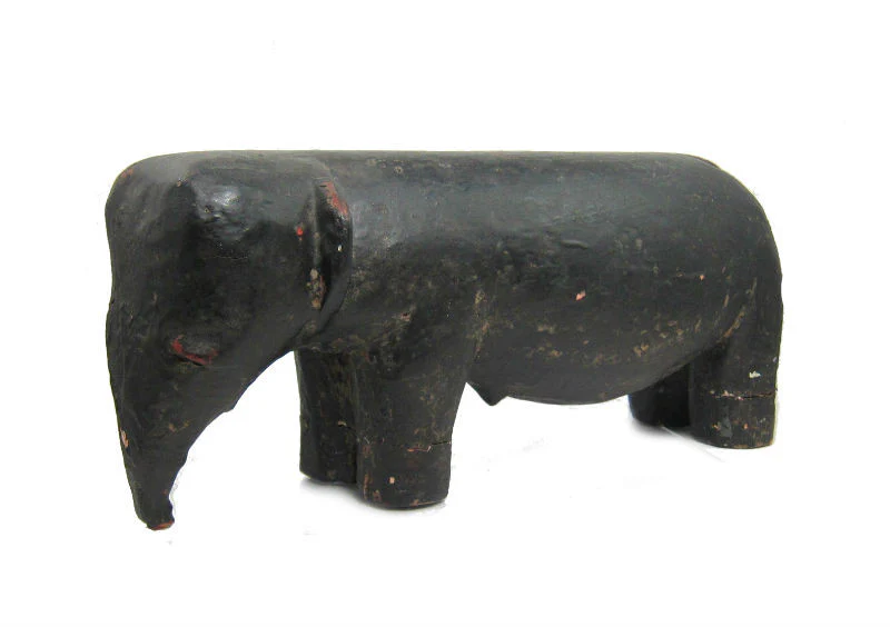Antique Elephant Figure-06 - Image 5