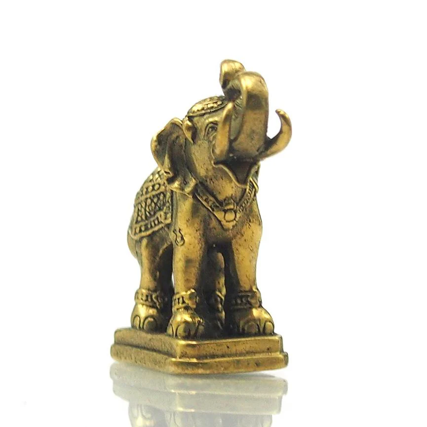 Elephant Brass Statue - Image 2