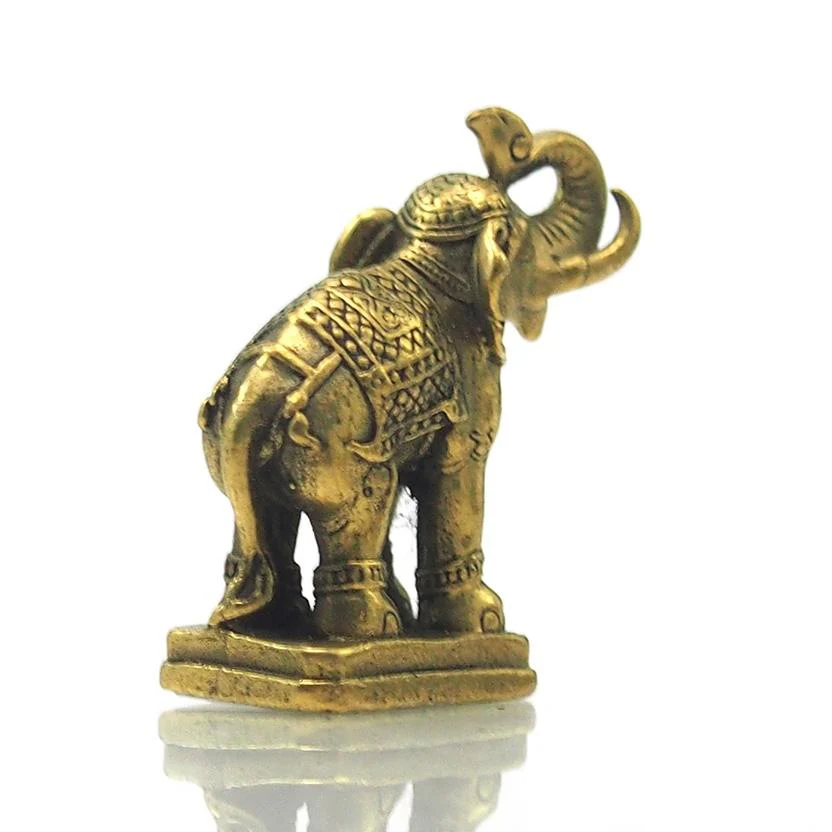 Elephant Brass Statue - Image 3