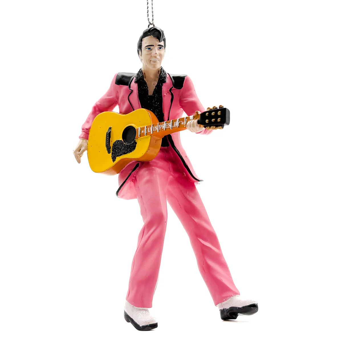 Elvis in Pink Suit with Guitar Ornament - Image 2