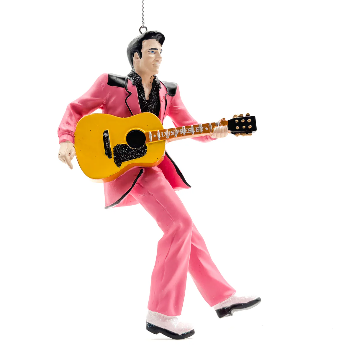 Elvis in Pink Suit with Guitar Ornament - Image 4