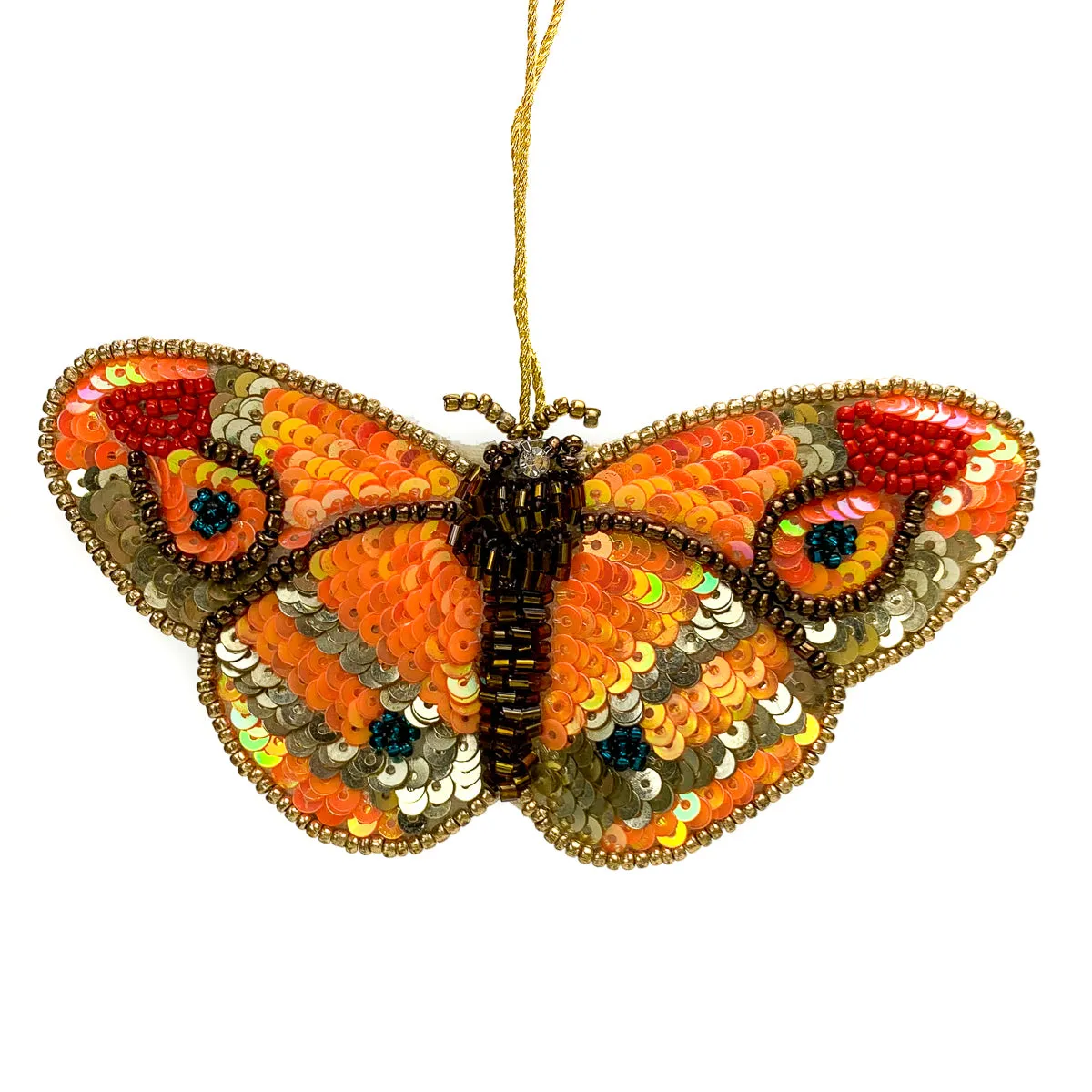 Embroidered & Beaded Butterfly Ornaments SOLD PER ONE PIECE - Image 4