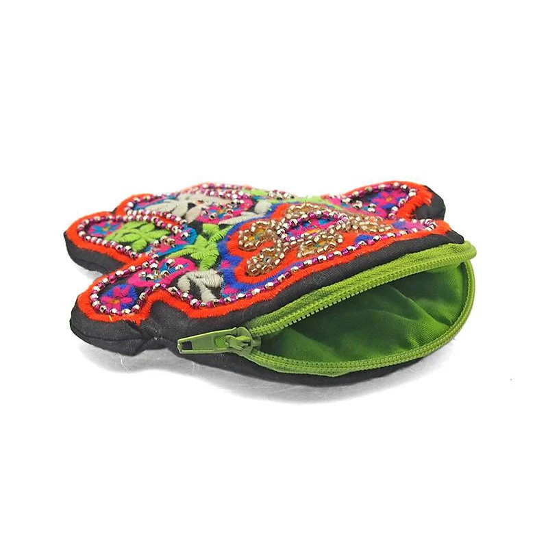 Embroidered Hamsa Coin Purse 2 - Image 3