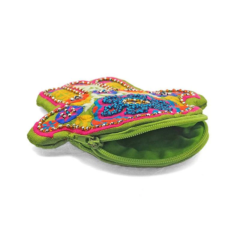 Embroidered Hamsa Coin Purse 3 - Image 3