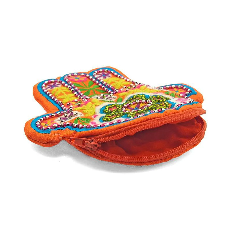 Embroidered Hamsa Coin Purse 4 - Image 3
