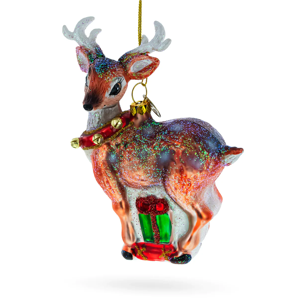 Mistletoe is Over Here Deer Ornament - Image 2