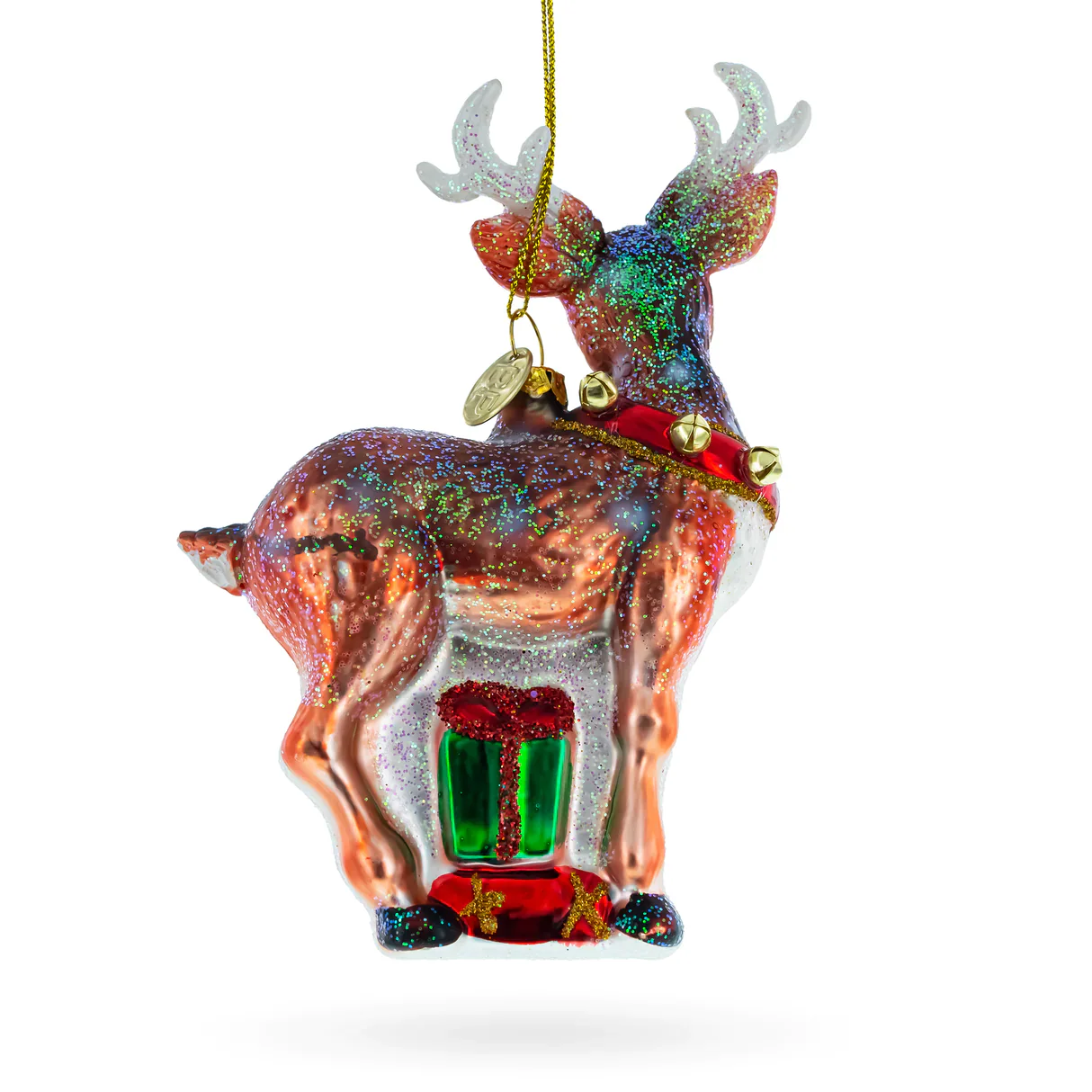 Mistletoe is Over Here Deer Ornament - Image 3
