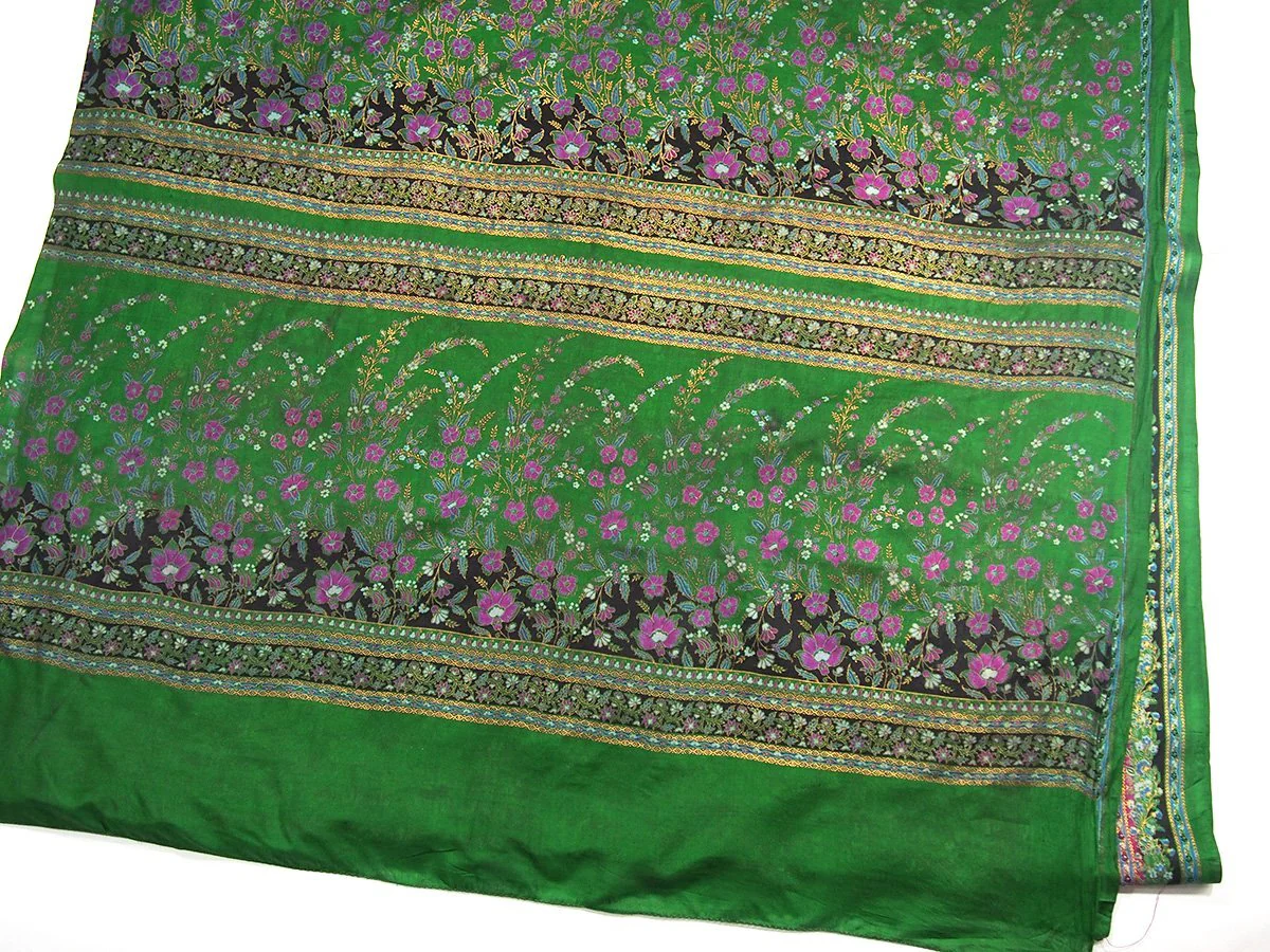 Ensemble 20: Rajasthan Vintage Heirloom Sari with Nepal Felted Wool Lotus Scarf - Each Item Sold Separately - Image 4