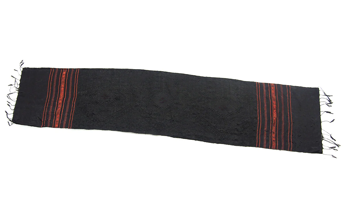 Ensemble 21: Floral Ikat Sarong from Bali, Indonesia with Laos Hilltribe Woven Scarf - Each Item Sold Separately - Image 8