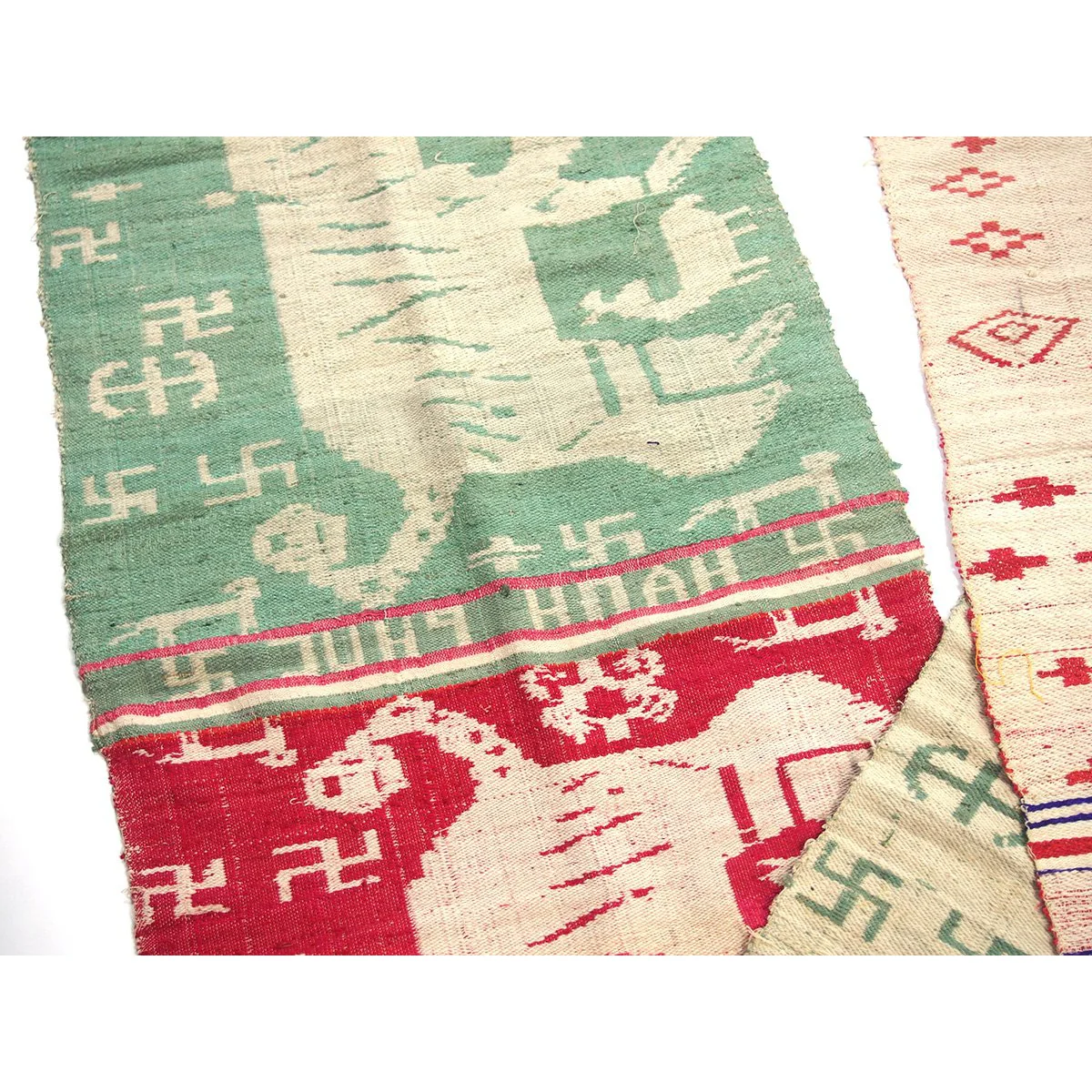 Ensemble 22: Vintage Shamanic Tiger Spirit Cloth with Suzani Cloth and Ikat Shawl - Each Item Sold Separately - Image 12