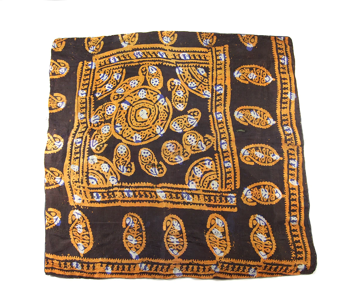 Ensemble 23: Vintage Suzani Tapestry with 100% Raw Silk Hand Dyed Scarf - Each Item Sold Separately - Image 7