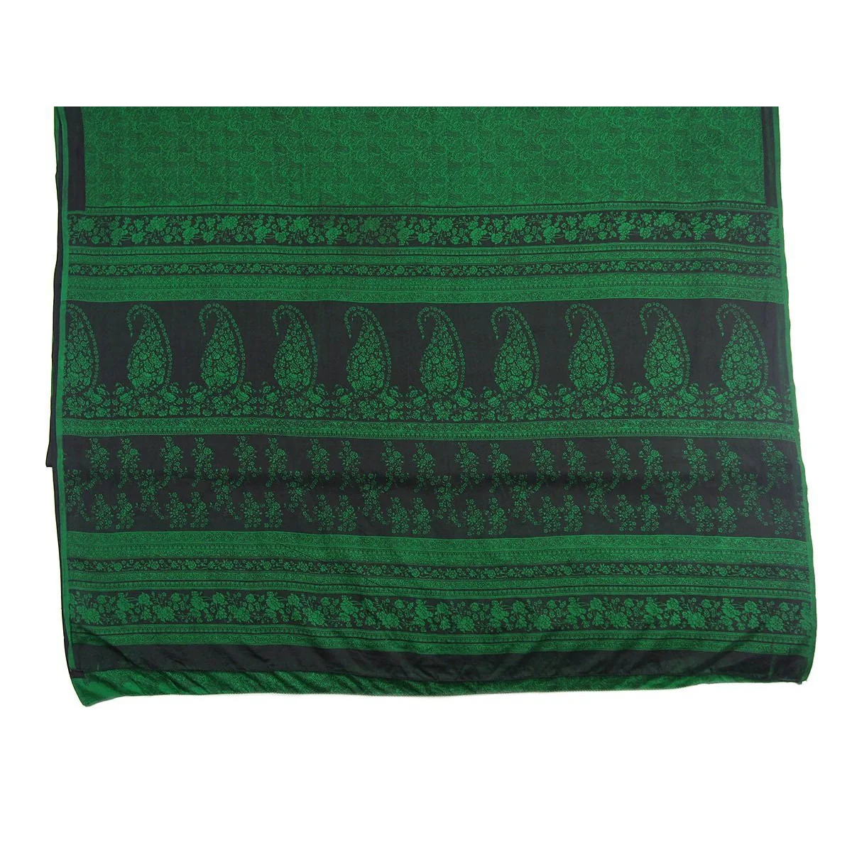 Ensemble 4: Vintage Afghan Kuchi Tunic with Silk Indian Sari and Kuchi Necklace - Each Item Sold Separately - Image 4
