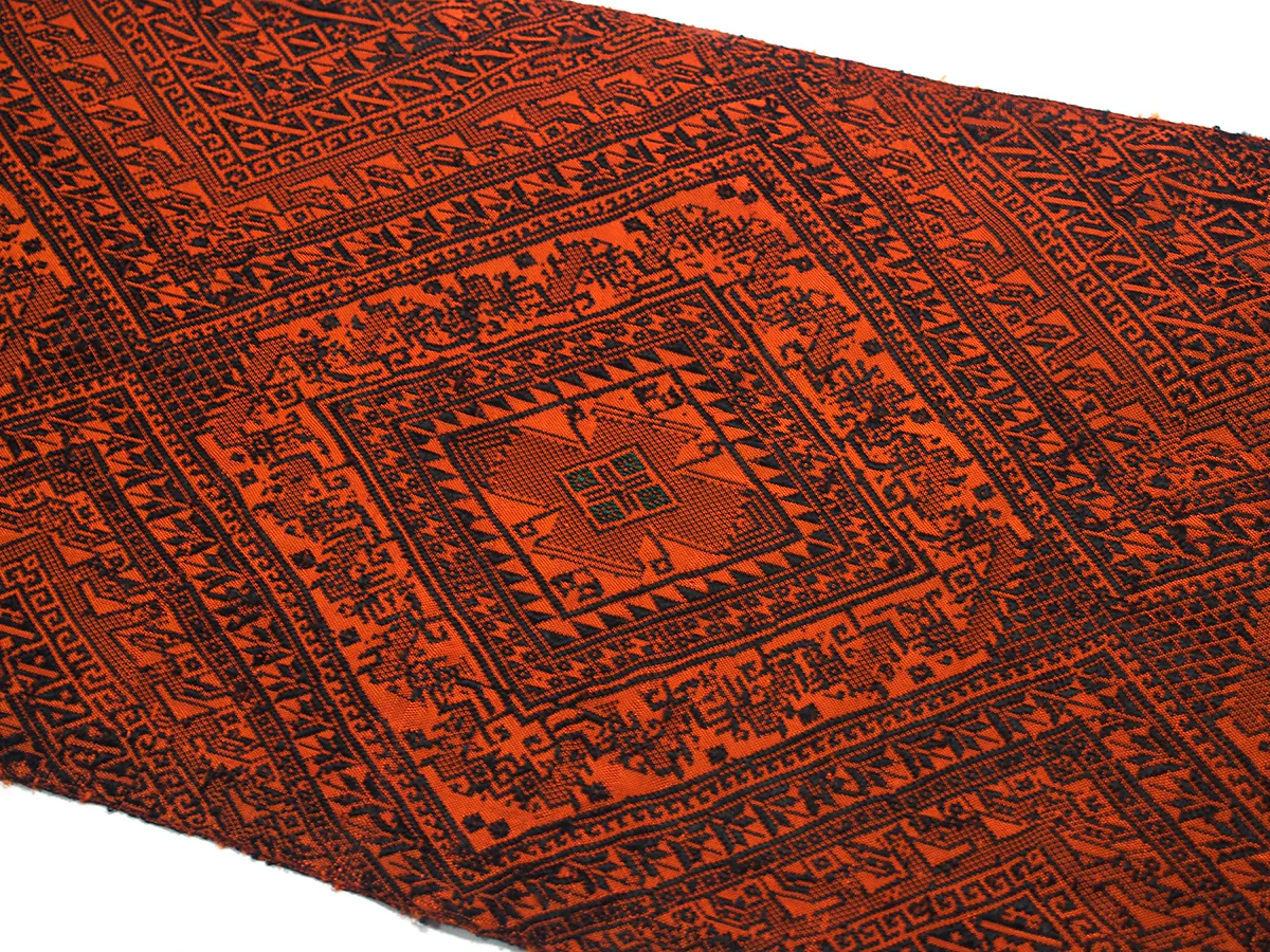 Ensemble 8: Thailand Printed Sarong Wrap with Laos Hilltribe Embroidered Shawl - Each Item Sold Separately - Image 6