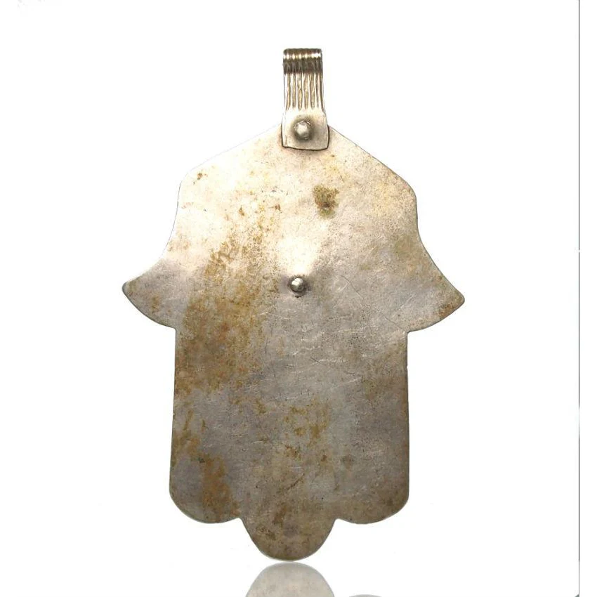 Essaouira Hamsa w/ Hadj Heirloom Devotional Bead - Image 6