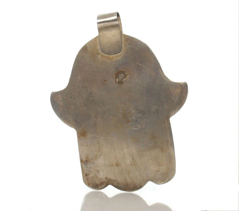 Essaouira Judaica Hamsa Pendant with The Star of David and the Hand of Protection 2 - Image 2