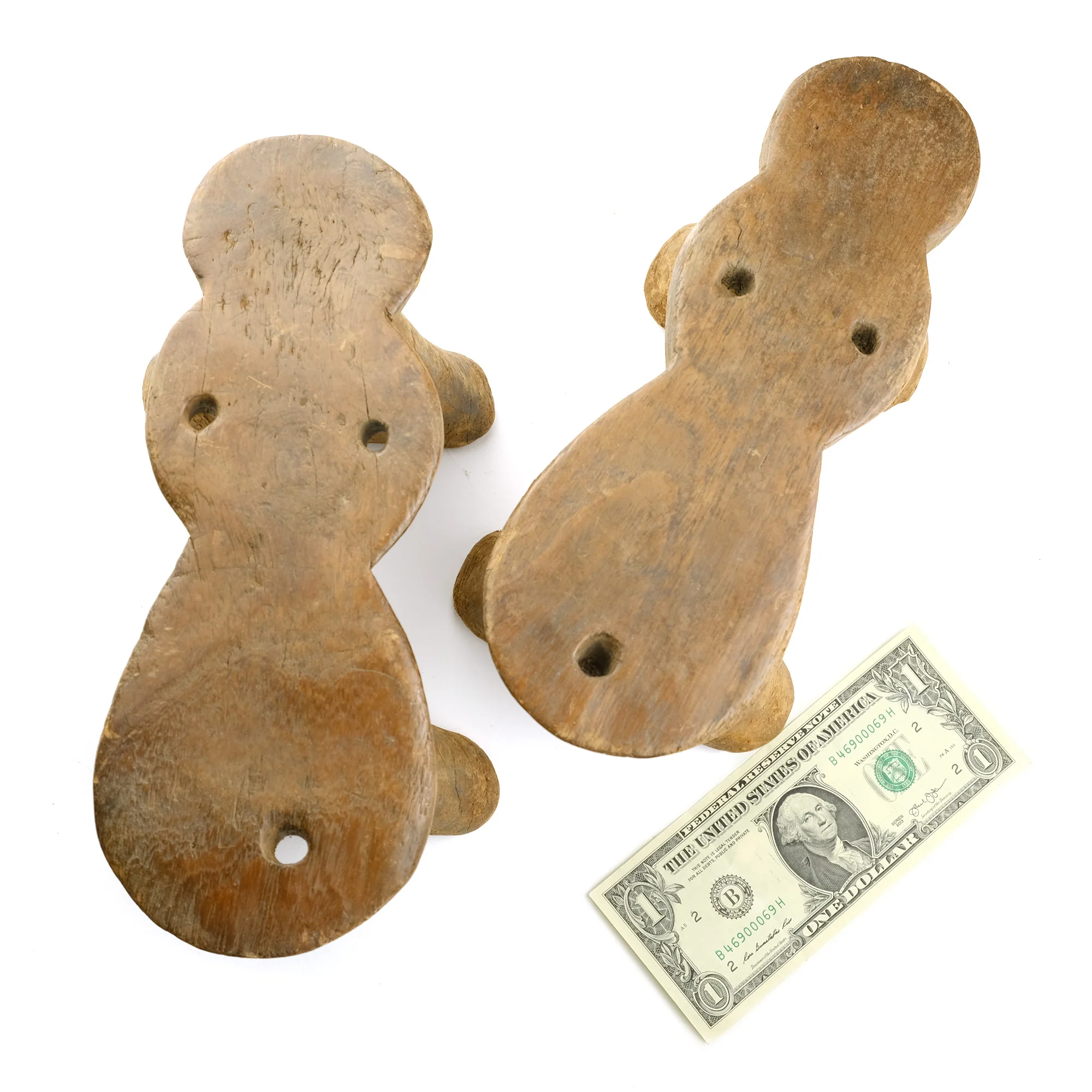 Ethiopian Sandal Carved Wood Bases ca 1900-1950 - Image 3