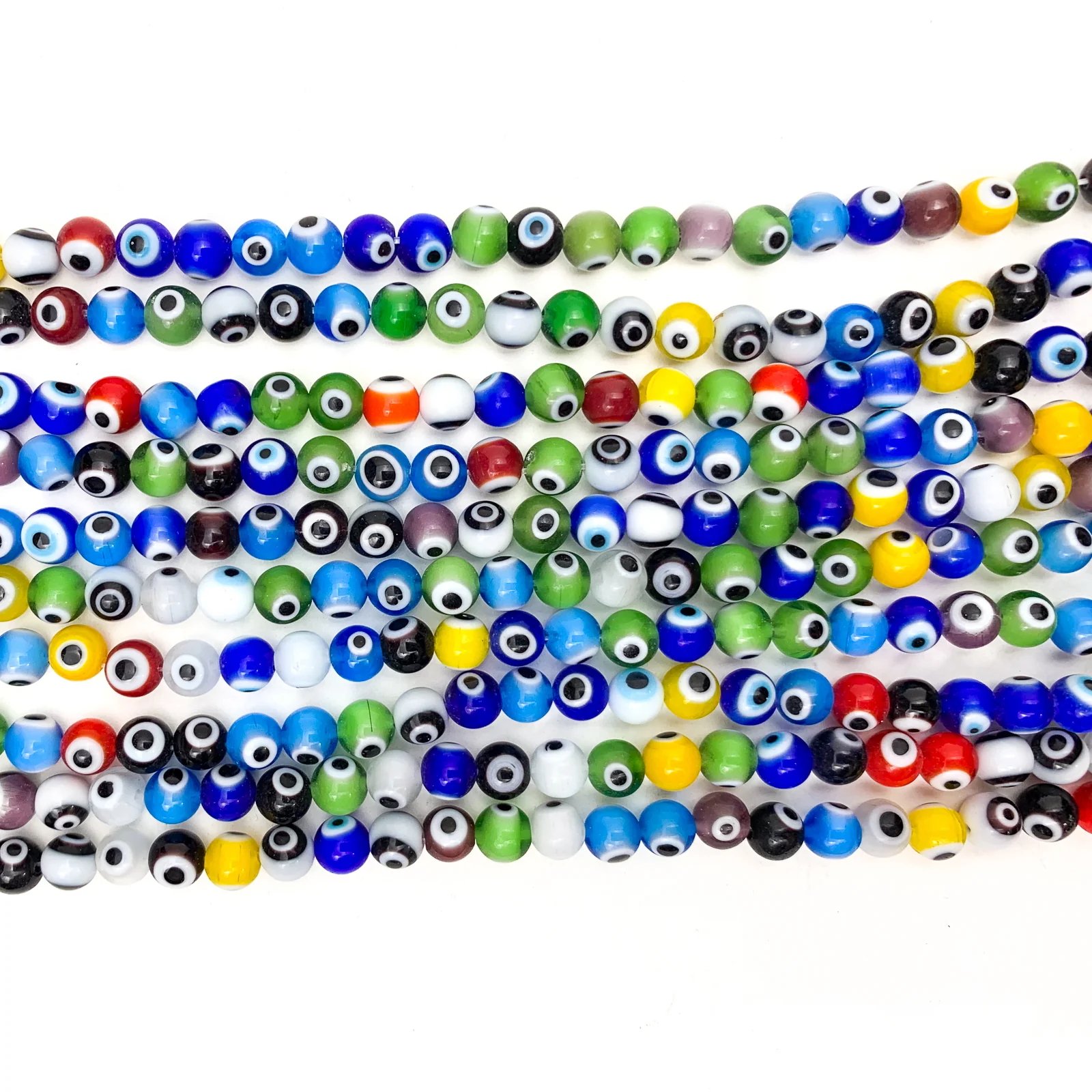 Evil Eye Round 5mm Glass Bead Strand - Image 3