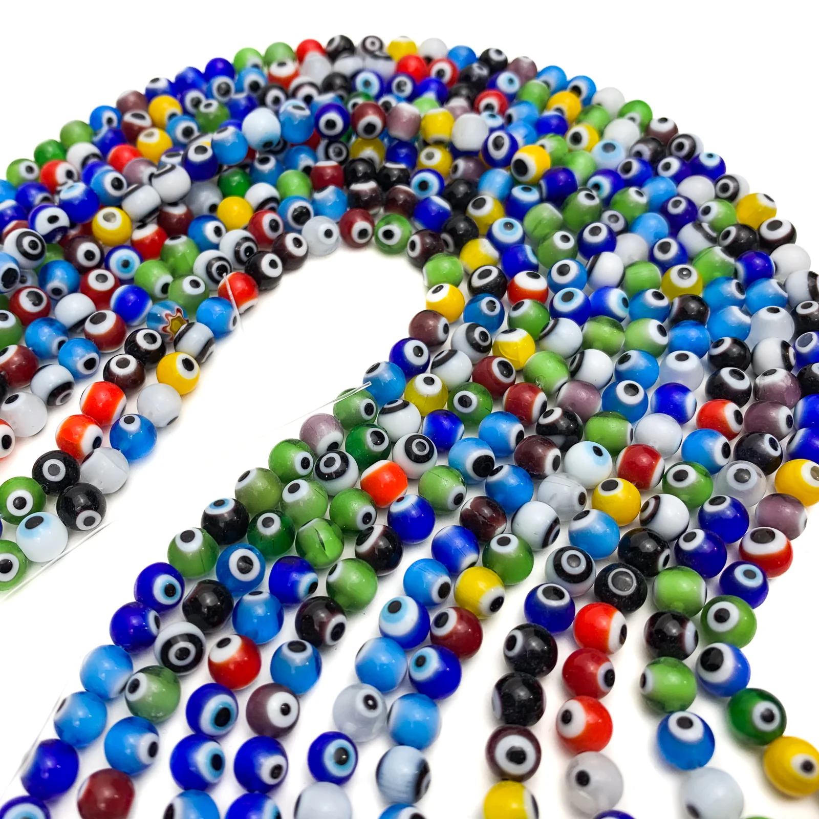 Evil Eye Round 5mm Glass Bead Strand - Image 4
