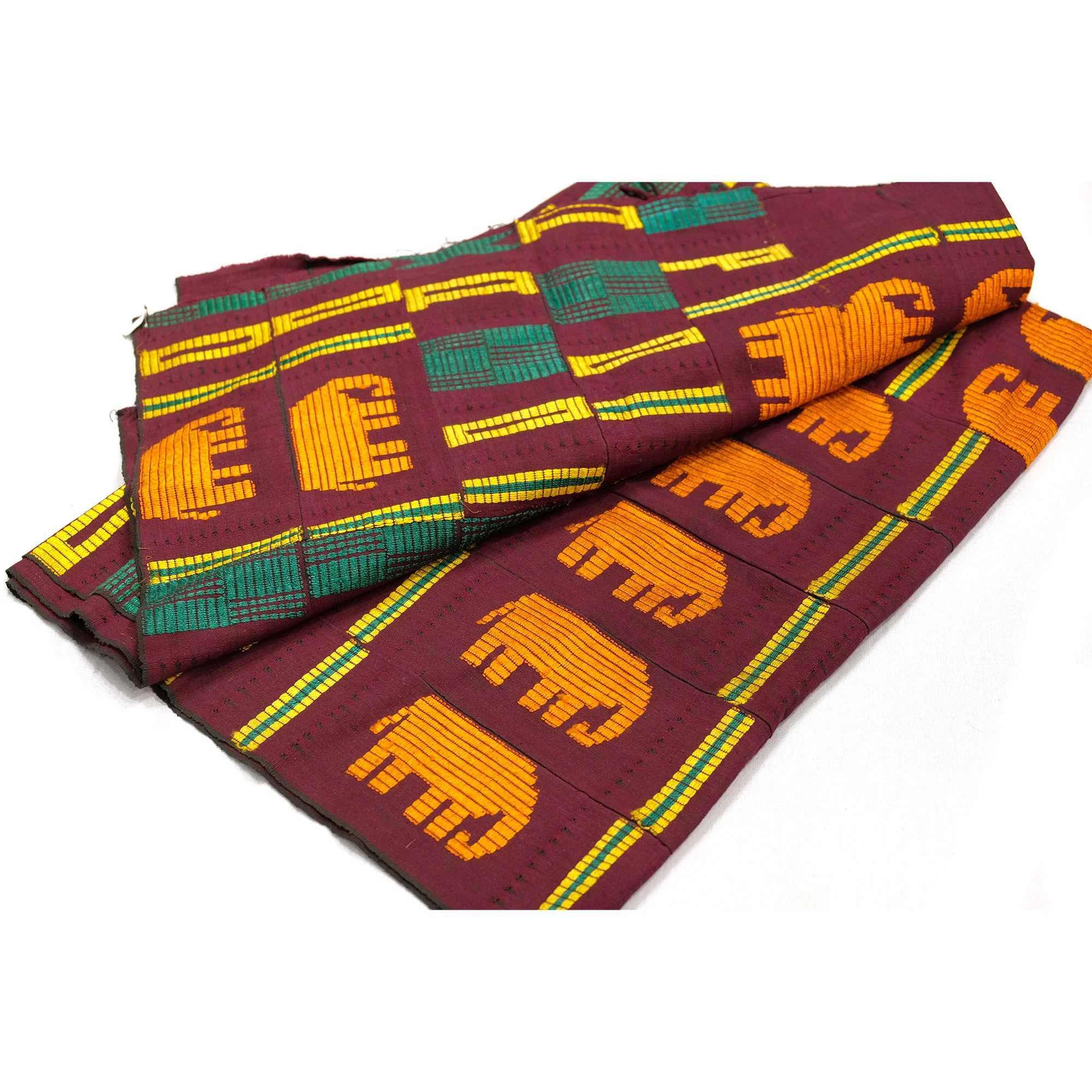 Ewe Kente Cloth Circa 1960-70's from Togo Rare with Written Words - Image 2