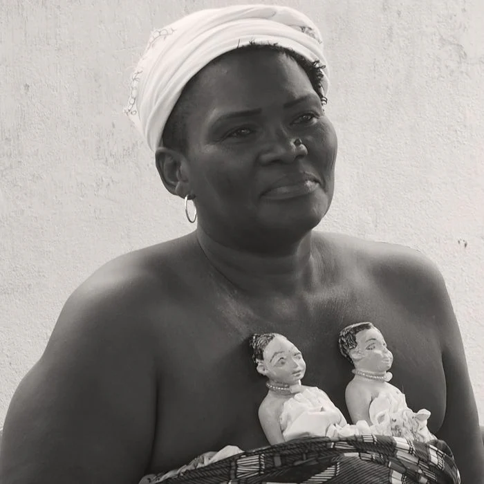 Ewe Venavi Twin Pair, Togo #450 - Image 7