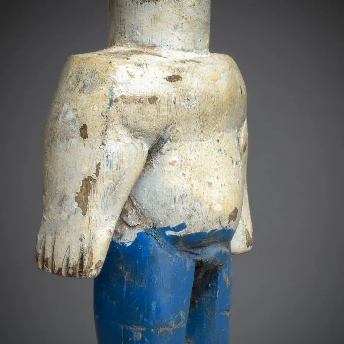 Fon Hohovi / Ewe Venavi "Twin" Memorial Figure by The "Master of the Blue Shorts Carver", Benin /  Togo #446 - Image 11