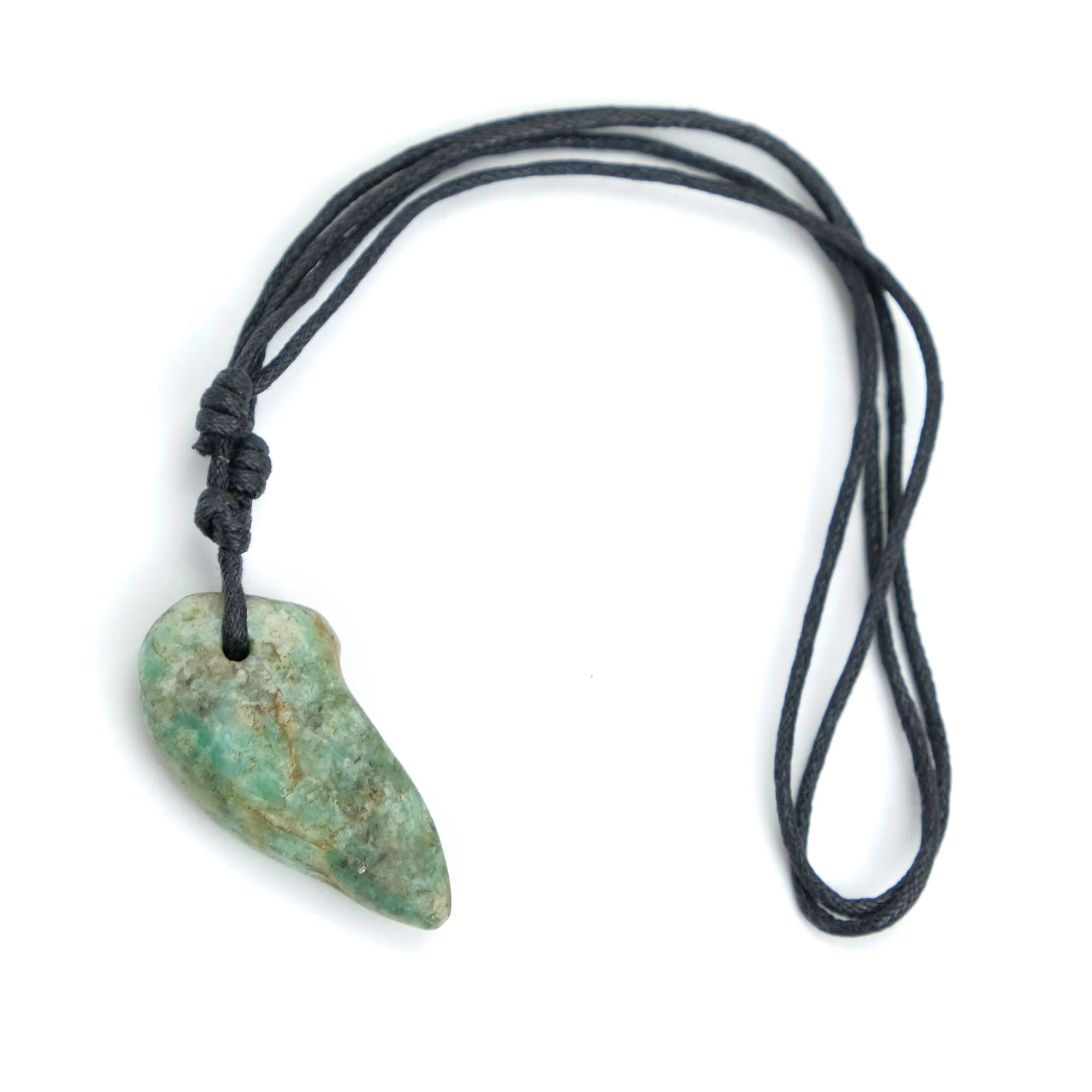 Excavated Amazonite Pendant Necklace, Medium - Image 2