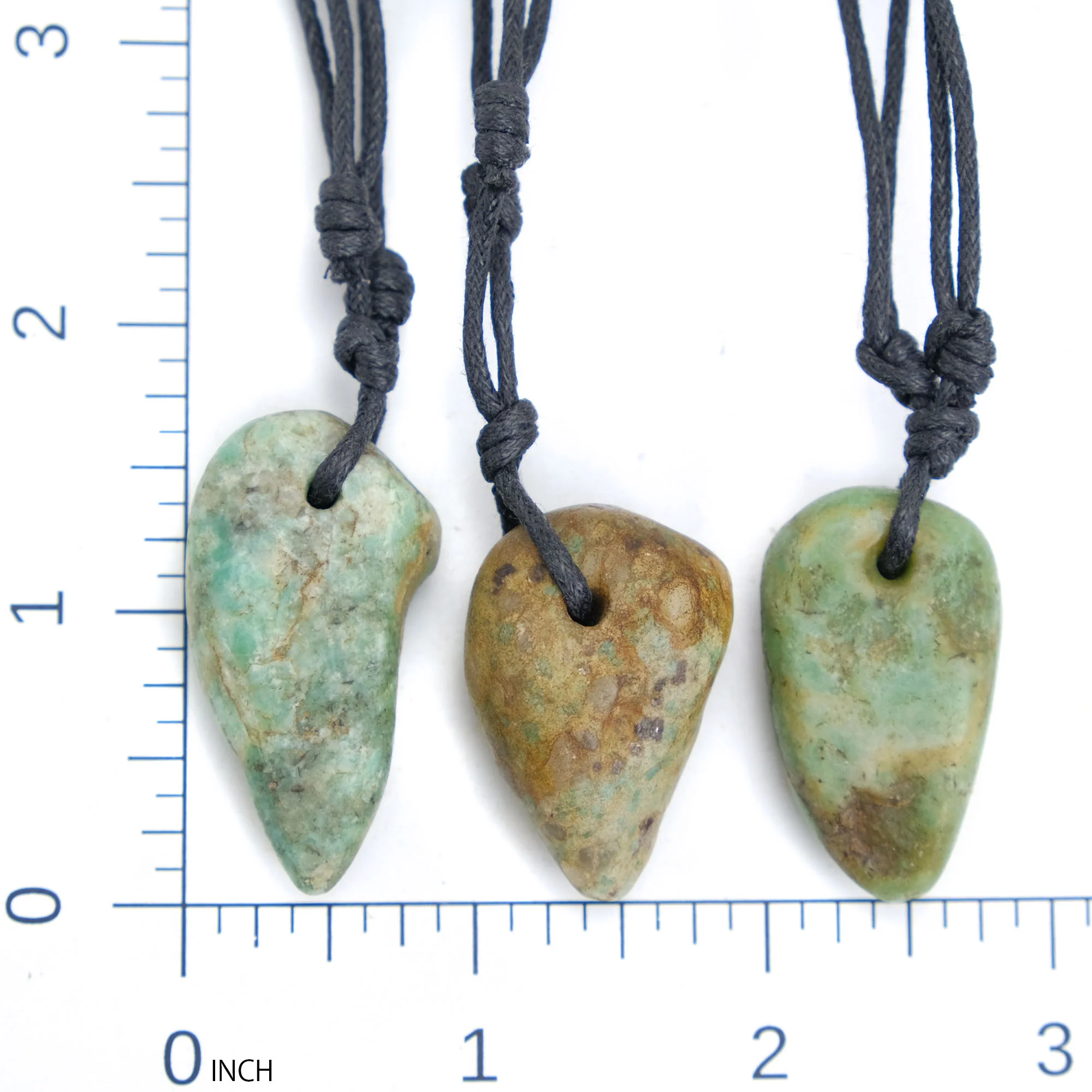 Excavated Amazonite Pendant Necklace, Medium - Image 5