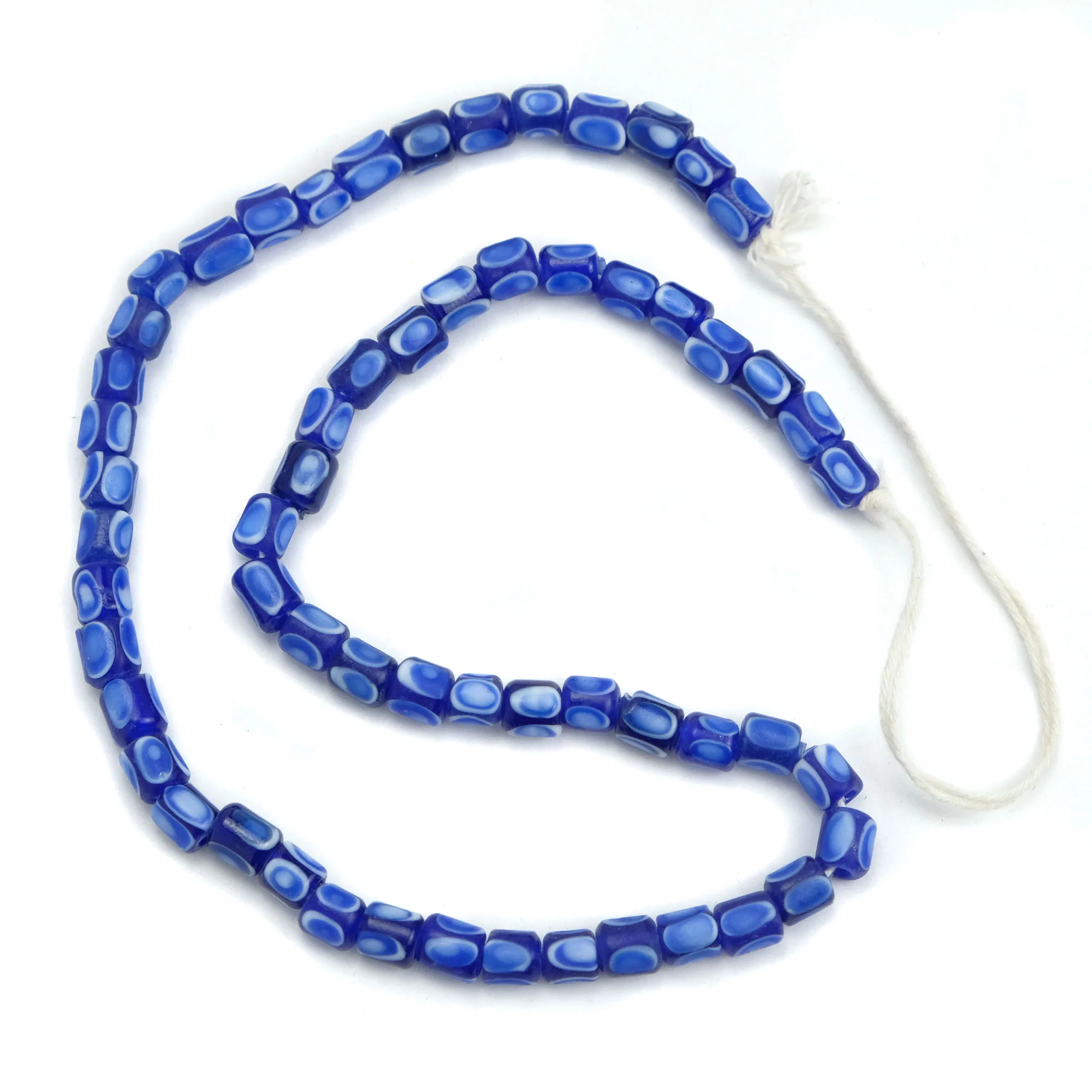 Eye Beads Recycled Glass Strand #7 - Image 2