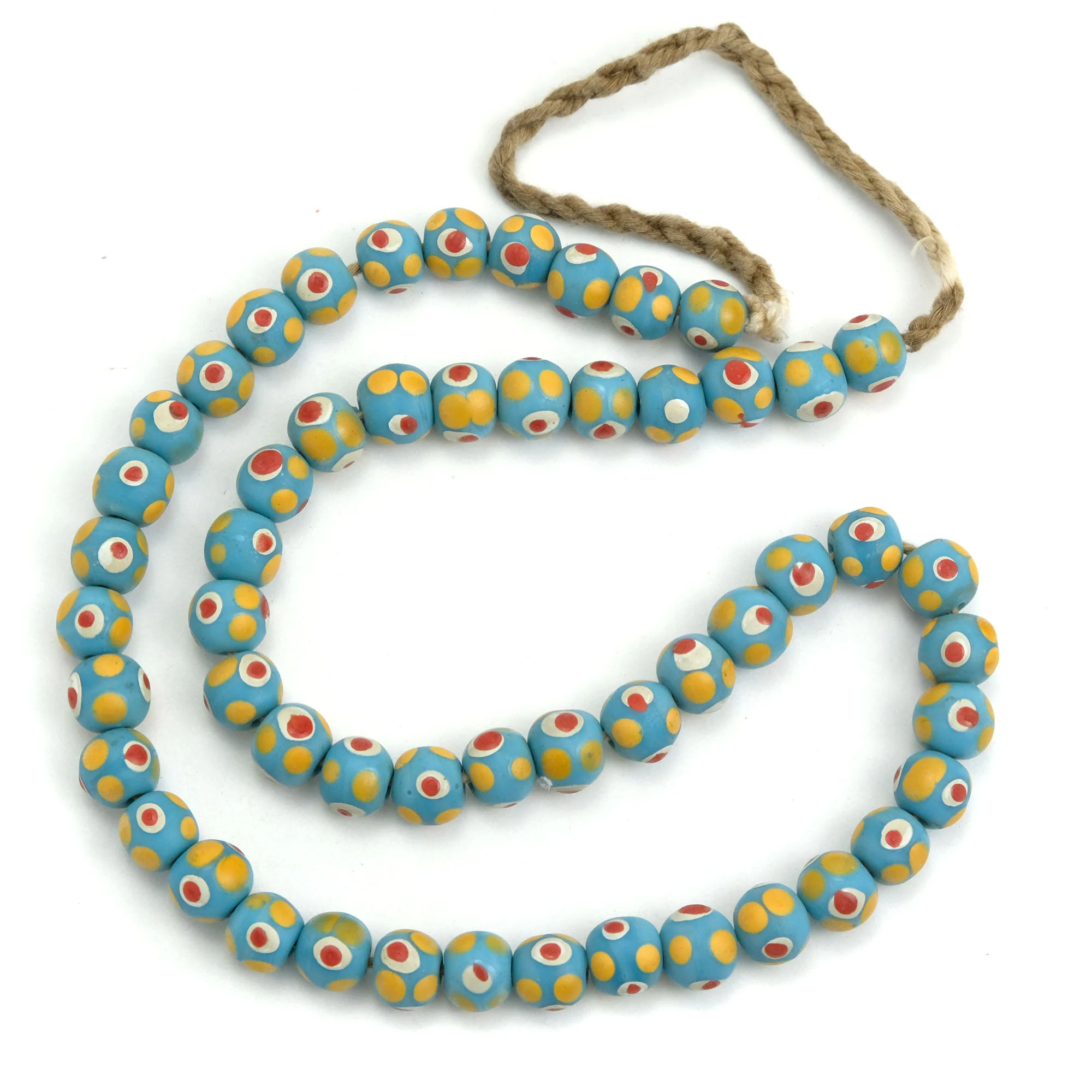 Eye Beads Recycled Glass Strand / Necklace #2 - Image 2