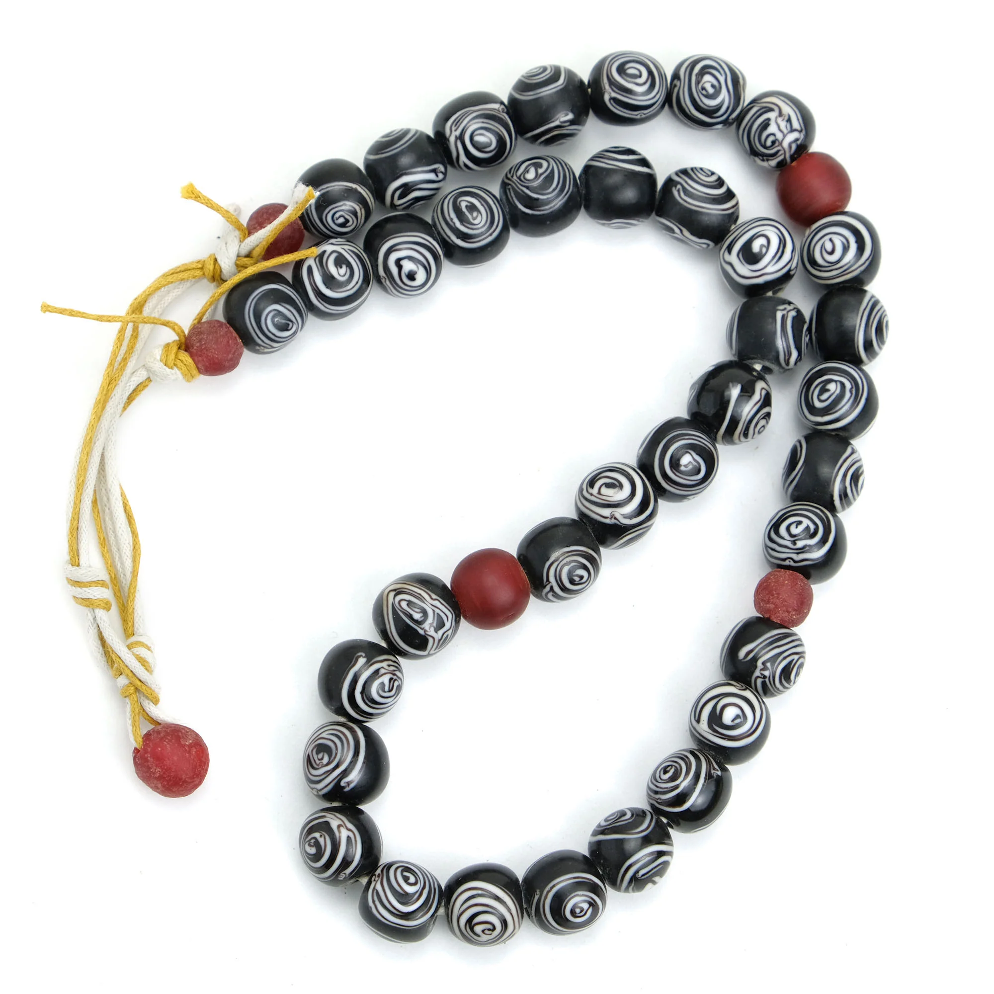 Eye Beads Recycled Glass Strand / Necklace #24 - Image 3