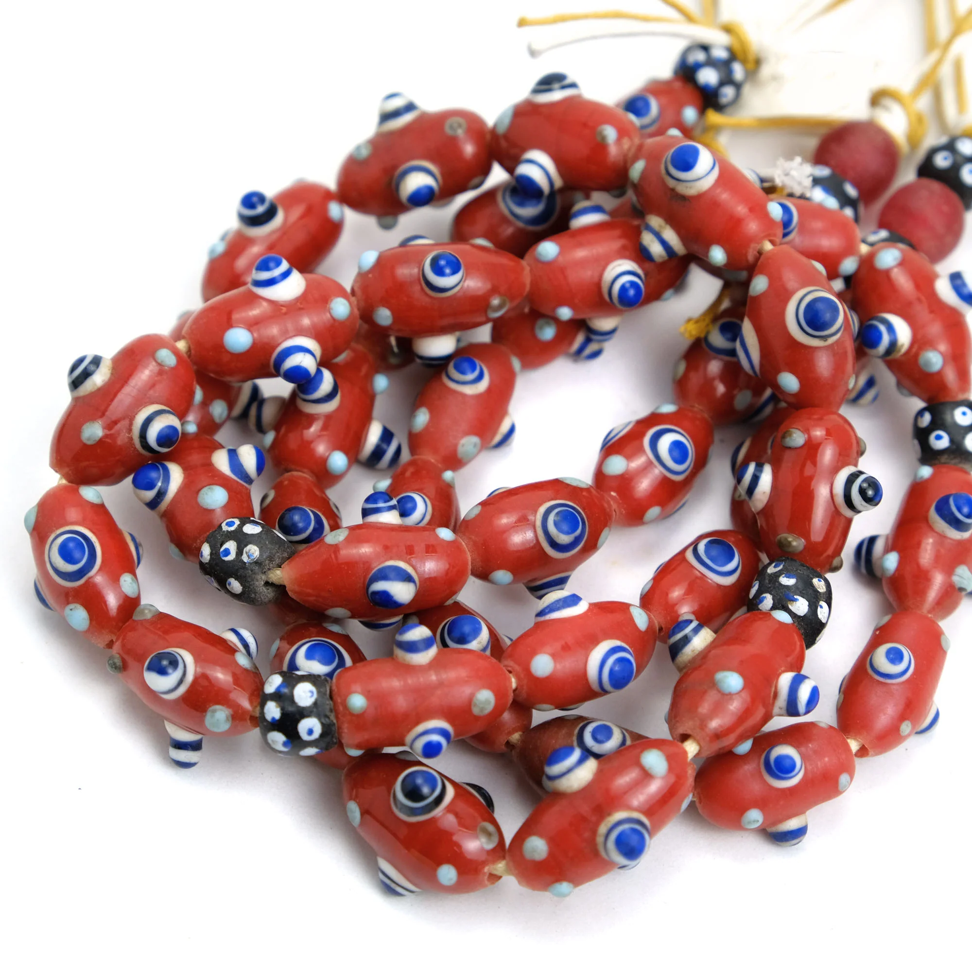 Eye Beads Recycled Glass Strand / Necklace #40 - Image 2
