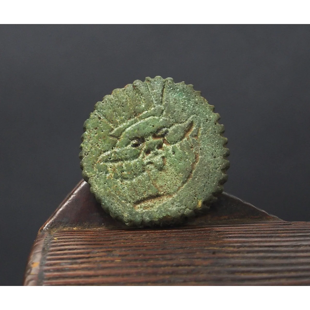Egyptian Eye of Horus Faience Pendant - Image 2