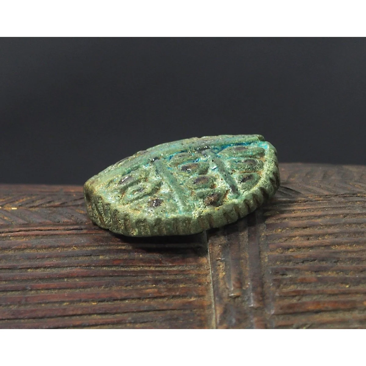 Egyptian Eye of Horus Faience Pendant - Image 4