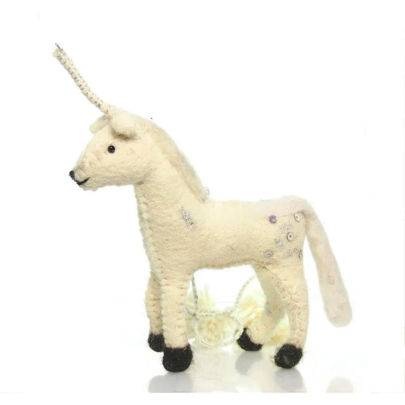 Fabric Unicorn Ornament - Image 2