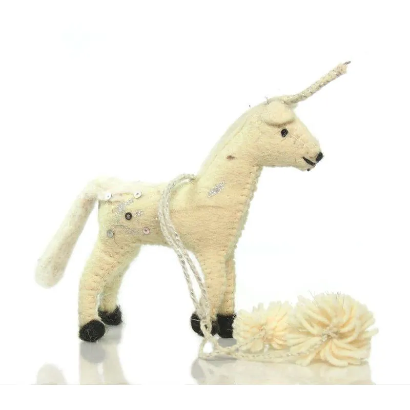 Fabric Unicorn Ornament - Image 3