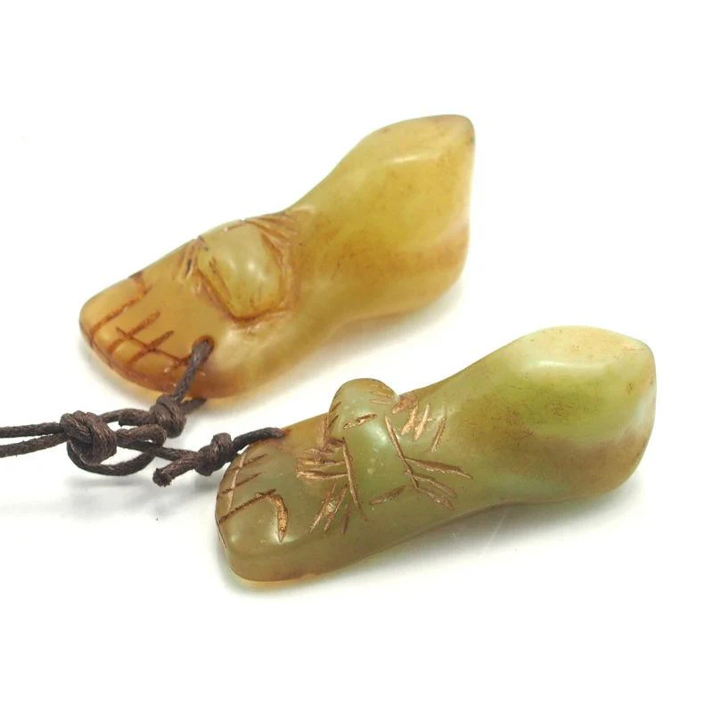 Feet Of Dīpankara Buddha With Bamboo Talismanic Takrut Bead - Image 3
