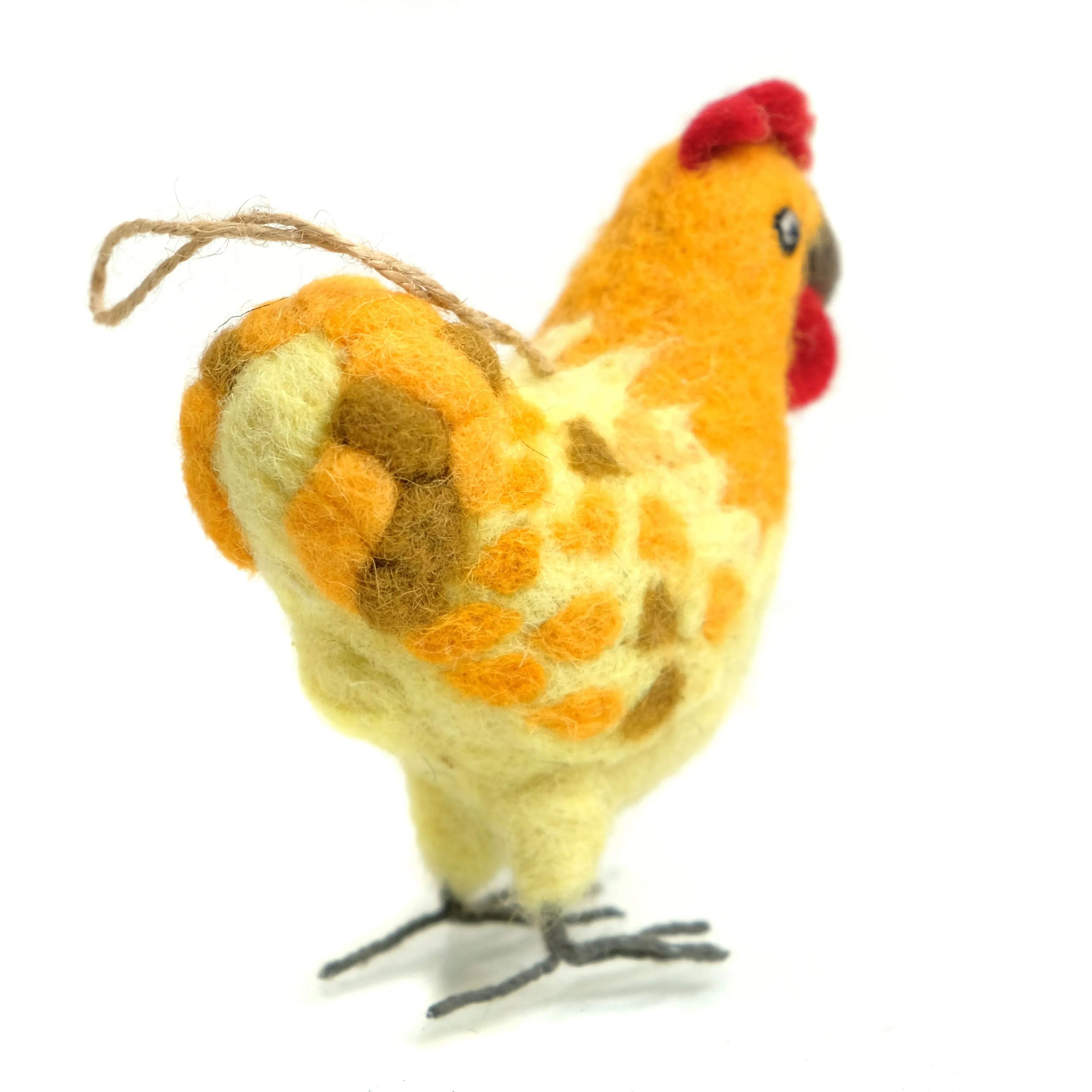 Felted Heritage Hen Ornament - Image 2