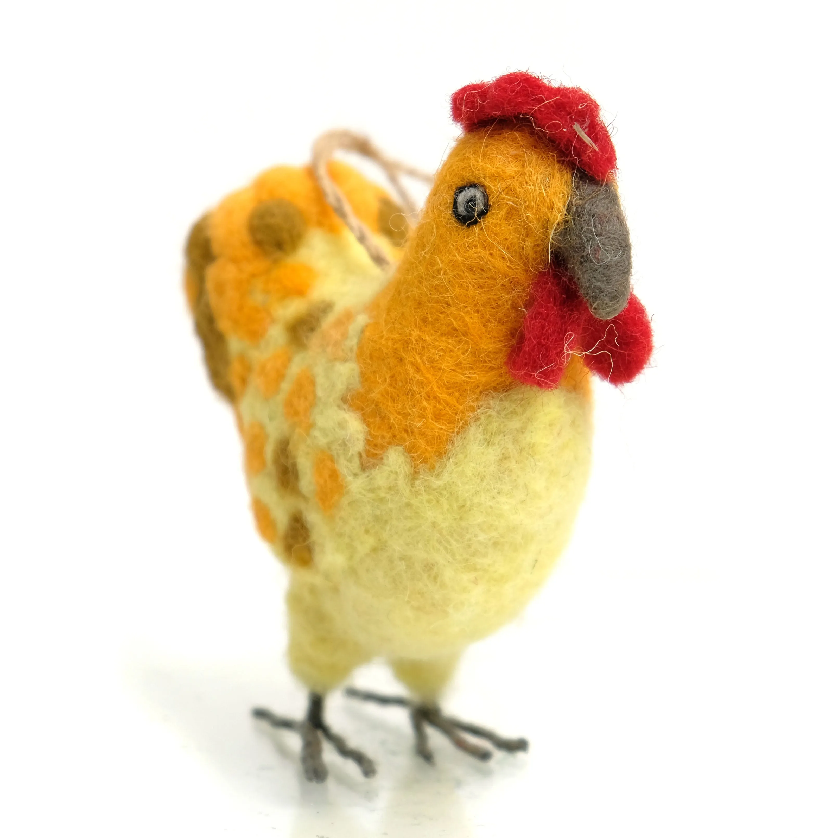 Felted Heritage Hen Ornament - Image 3