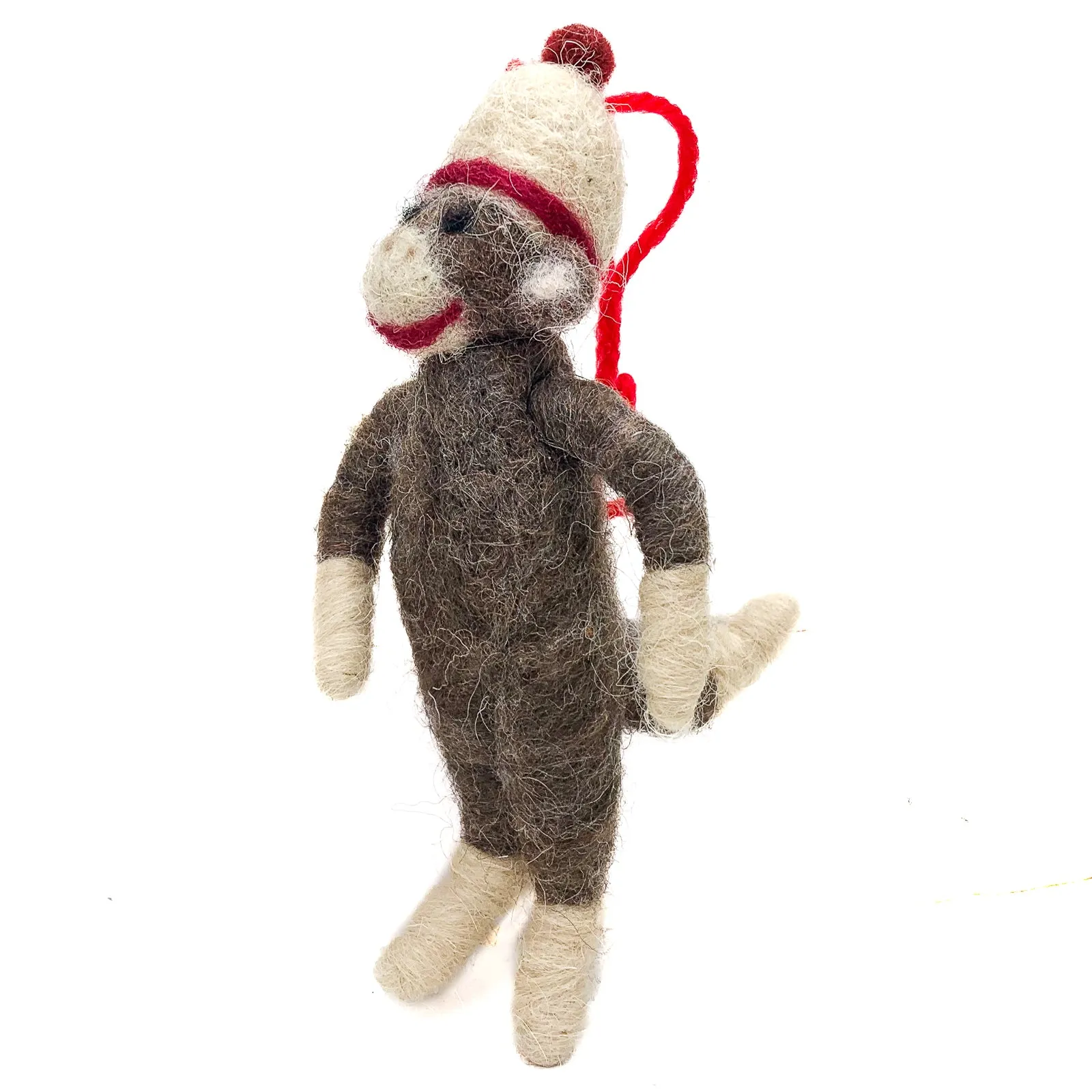 Felted Sock Monkey Ornament - Image 2