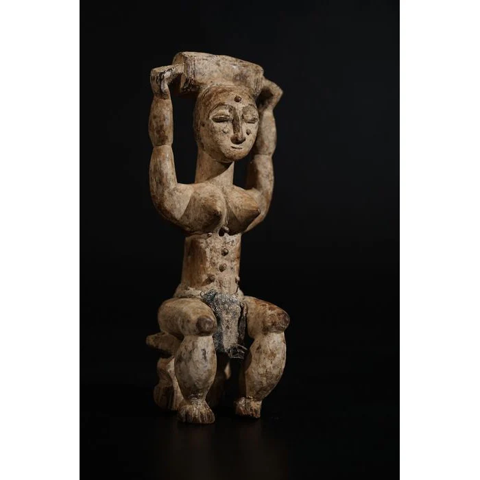 Attie Female Ritual Medicine Figure, Côte d'Ivoire #618 - Image 3