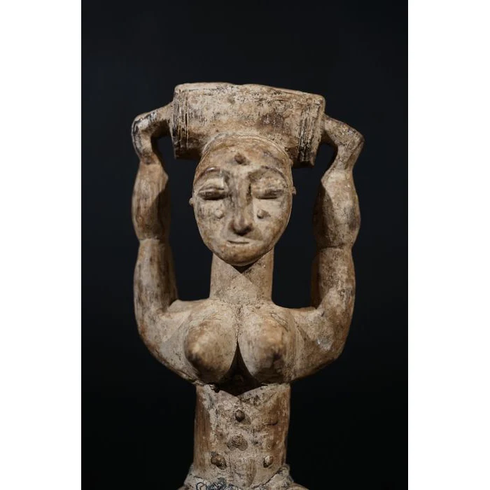 Attie Female Ritual Medicine Figure, Côte d'Ivoire #618 - Image 7