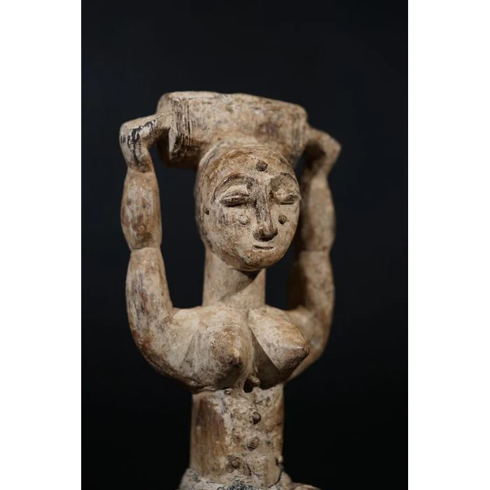 Attie Female Ritual Medicine Figure, Côte d'Ivoire #618 - Image 8