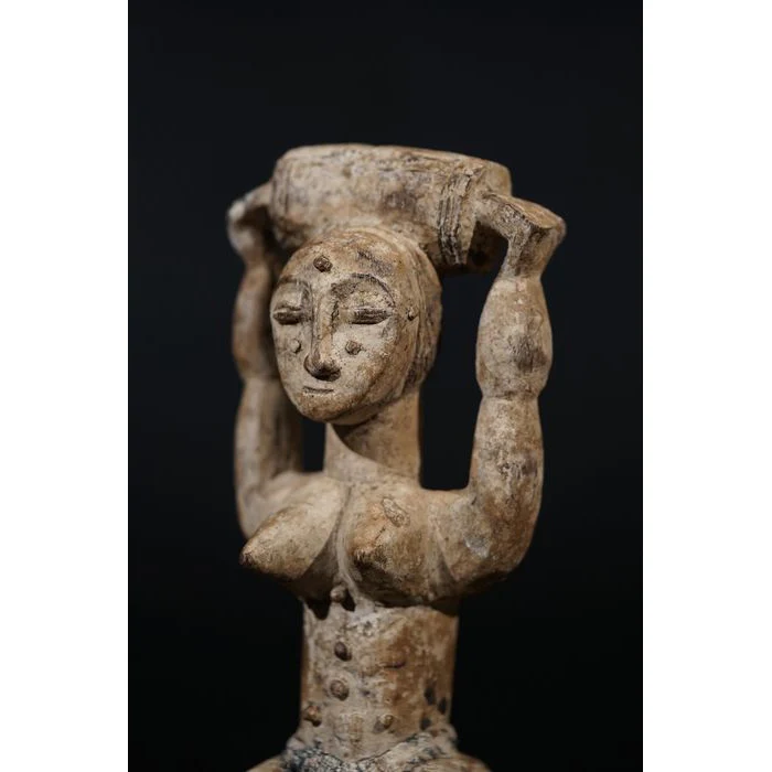 Attie Female Ritual Medicine Figure, Côte d'Ivoire #618 - Image 9